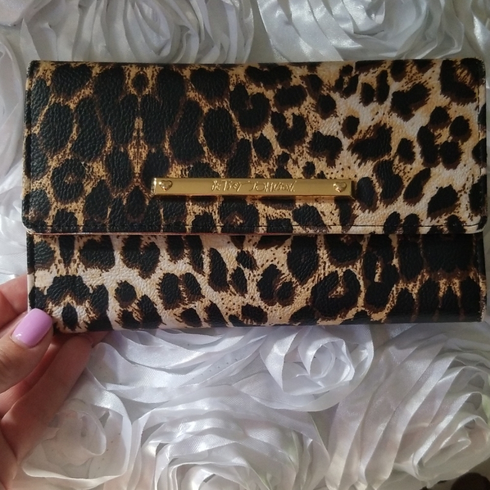 Leopard print Betsey Johnson wallet